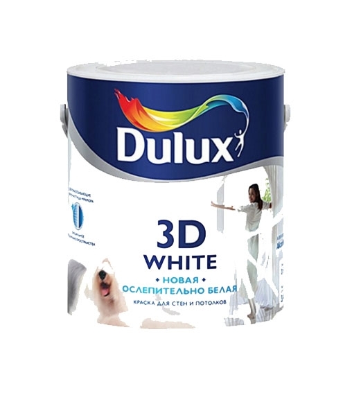 Краска Dulux для потолка 3D White